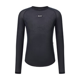 SANTINI Langarm Fahrrad-Shirt - DRY - Schwarz