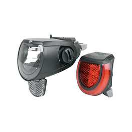 SKS Frontlicht - SKYELIGHT 150 LUX - Schwarz/Rot