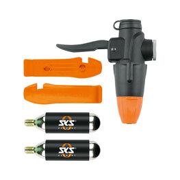 SKS TUBELESS HEAD SET - Schwarz/Orange