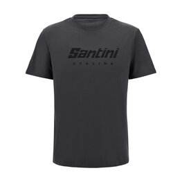 SANTINI Kurzarm Fahrrad-Shirt - BRAND - Grau