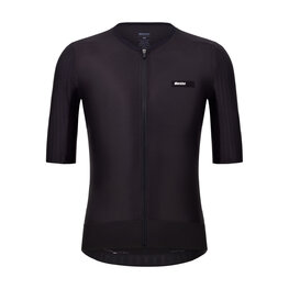SANTINI Kurzarm Fahrradtrikot - AERO RACE - Schwarz
