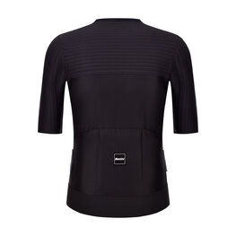 SANTINI Kurzarm Fahrradtrikot - AERO RACE - Schwarz