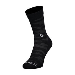 SCOTT Klassische Fahrradsocken - AS TRAIL CAMO CREW - Schwarz/Grau