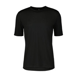 SCOTT Kurzarm Fahrrad-Shirt - COMMUTER MERINO - Schwarz