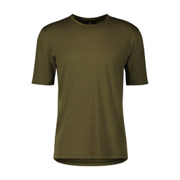 SCOTT Kurzarm Fahrrad-Shirt - COMMUTER MERINO - Braun