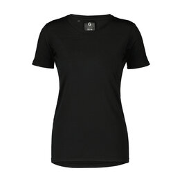 SCOTT Kurzarm Fahrrad-Shirt - TEE COMMUTER MERINO W - Schwarz