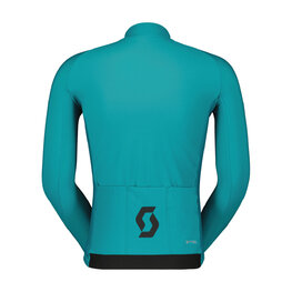 SCOTT Langarm Fahrradtrikot für den Winter - PRO WARM - Türkis