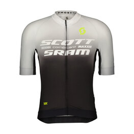 SCOTT Kurzarm Fahrradtrikot - SRAM PRO - Schwarz/Weiß