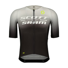 SCOTT Kurzarm Fahrradtrikot - SRAM AERO - Schwarz/Weiß