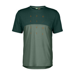 SCOTT Kurzarm Fahrrad-Shirt - TRAIL FLOW DRI SS - Grün