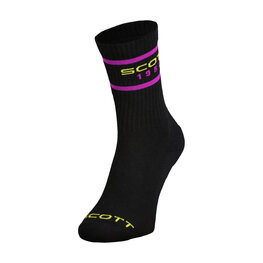 SCOTT Klassische Fahrradsocken - RETRO CASUAL CREW PAK-3 - Schwarz