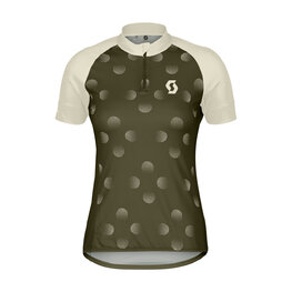 SCOTT Kurzarm Fahrradtrikot - ENDURANCE 30 - Grün/Beige