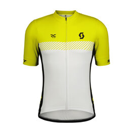 SCOTT Kurzarm Fahrradtrikot - RC TEAM - Gelb/Weiß