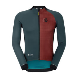 SCOTT Winddichte Fahrradjacke - RC PRO WARM GTX WS-REMIX - Grün/Rot