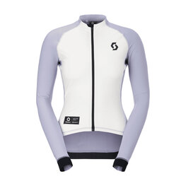 SCOTT Langarm Fahrradtrikot für den Winter - RC PRO WARM REMIX W - Weiß/Grau