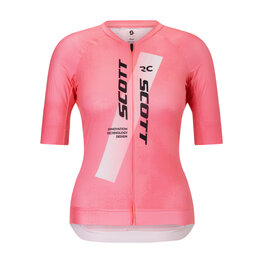 SCOTT Kurzarm Fahrradtrikot - RC PRO W - Rosa/Weiß