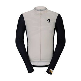 SCOTT Langarm Fahrradtrikot für den Sommer - RC ENDURANCE - Weiß/Schwarz