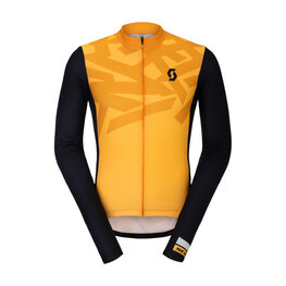 SCOTT Langarm Fahrradtrikot für den Sommer - RC ENDURANCE - Orange/Schwarz
