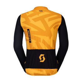 SCOTT Langarm Fahrradtrikot für den Sommer - RC ENDURANCE - Orange/Schwarz