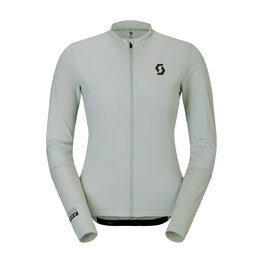 SCOTT Langarm Fahrradtrikot für den Sommer - ENDURANCE W - Grau/Gelb