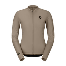 SCOTT Langarm Fahrradtrikot für den Sommer - ENDURANCE W - Beige/Weiß