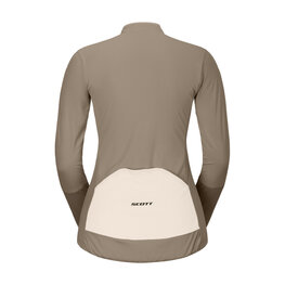 SCOTT Langarm Fahrradtrikot für den Sommer - ENDURANCE W - Beige/Weiß