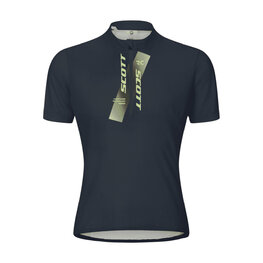 SCOTT Kurzarm Fahrradtrikot - JUNIOR - Blau/Gelb