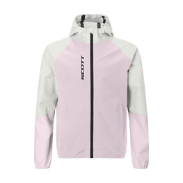 SCOTT wasserfeste Jacke - EXPLORAIR LIGHT DRYO 2.5L JR - Rosa/Weiß