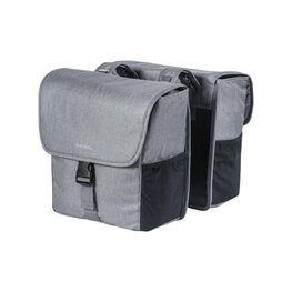 BASIL Fahrradtasche - GO DOUBLE BAG - Grau