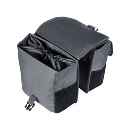 BASIL Fahrradtasche - GO DOUBLE BAG - Grau
