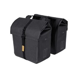 BASIL Fahrradtasche - URBAN DRY DOUBLE BAG - Grau