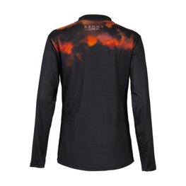 KENNY Langarm Fahrradtrikot für den Sommer - CHARGER W - Schwarz/Orange