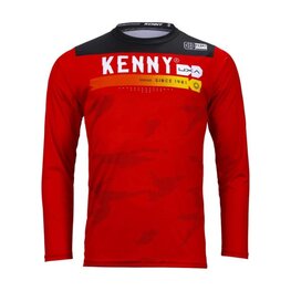 KENNY Langarm Fahrradtrikot für den Sommer - ELITE - Rot