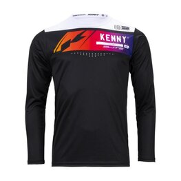 KENNY Langarm Fahrradtrikot für den Sommer - ELITE KID - Schwarz