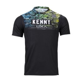 KENNY Kurzarm Fahrradtrikot - CHARGER - Gelb/Blau/Schwarz