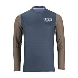 KENNY Langarm Fahrradtrikot für den Sommer - CHARGER 24 - Braun/Grau