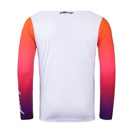 KENNY Langarm Fahrradtrikot für den Sommer - ELITE KID 24/25 - Weiß/Rosa