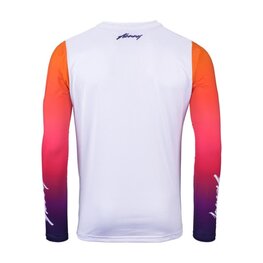 KENNY Langarm Fahrradtrikot für den Sommer - PROLIGHT 25 - Weiß/Rosa