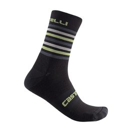 CASTELLI Klassische Fahrradsocken - GREGGE 15 - Schwarz
