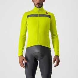 CASTELLI Langarm Fahrradtrikot für den Winter - PURO 3 - Gelb