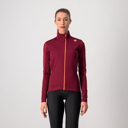 CASTELLI Fahrrad-Thermojacke - TRANSITION - bordeaux