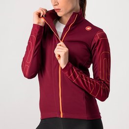 CASTELLI Fahrrad-Thermojacke - TRANSITION - bordeaux