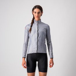 CASTELLI Winddichte Fahrradjacke - ARIA SHELL W - Silber