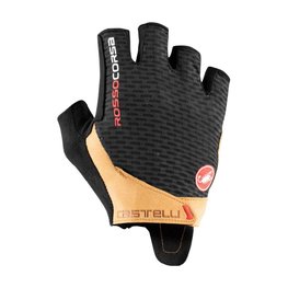 CASTELLI Fingerlose Fahrradhandschuhe - ROSSO CORSA PRO - Schwarz/Orange