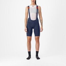 CASTELLI Kurze Fahrradhose mit Trägern - PREMIO BLACK - Blau