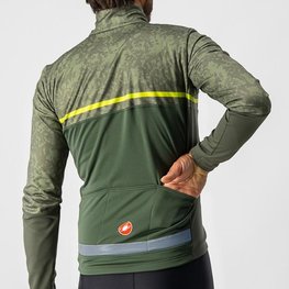 CASTELLI Fahrrad-Thermojacke - FINESTRE - Grün/Gelb
