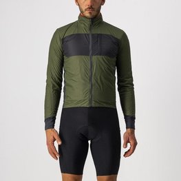 CASTELLI Winddichte Fahrradjacke - UNLIMITED PUFFY - Grün