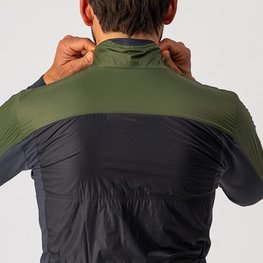 CASTELLI Winddichte Fahrradjacke - UNLIMITED PUFFY - Grün