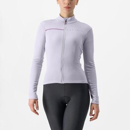 CASTELLI Langarm Fahrradtrikot für den Winter - SINERGIA 2 - Lila