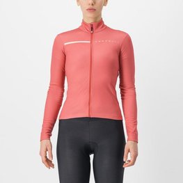 CASTELLI Langarm Fahrradtrikot für den Winter - SINERGIA 2 - Rot